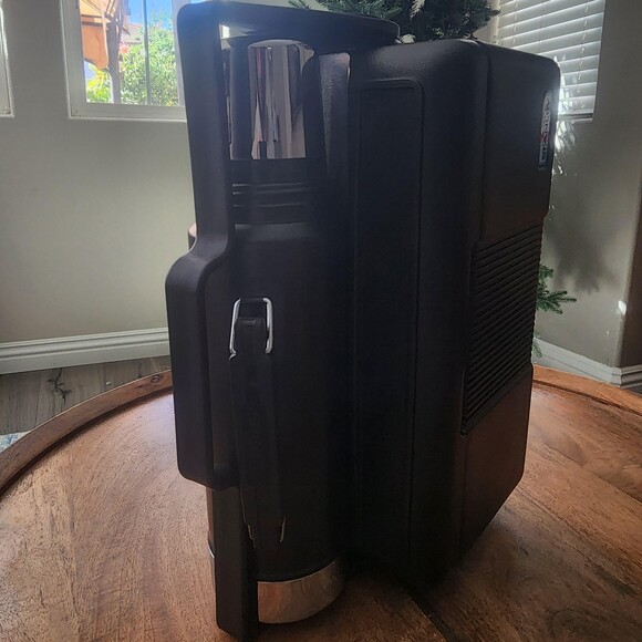 Vintage Stanley Aladdin Lunch Box Thermos Set Black Camping USA 1 Qt Polycaster - Picture 7 of 16